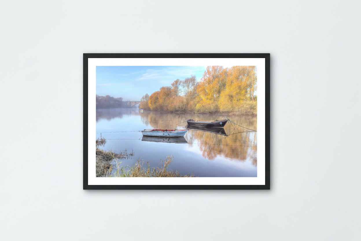 Boats on a Foggy River Dee