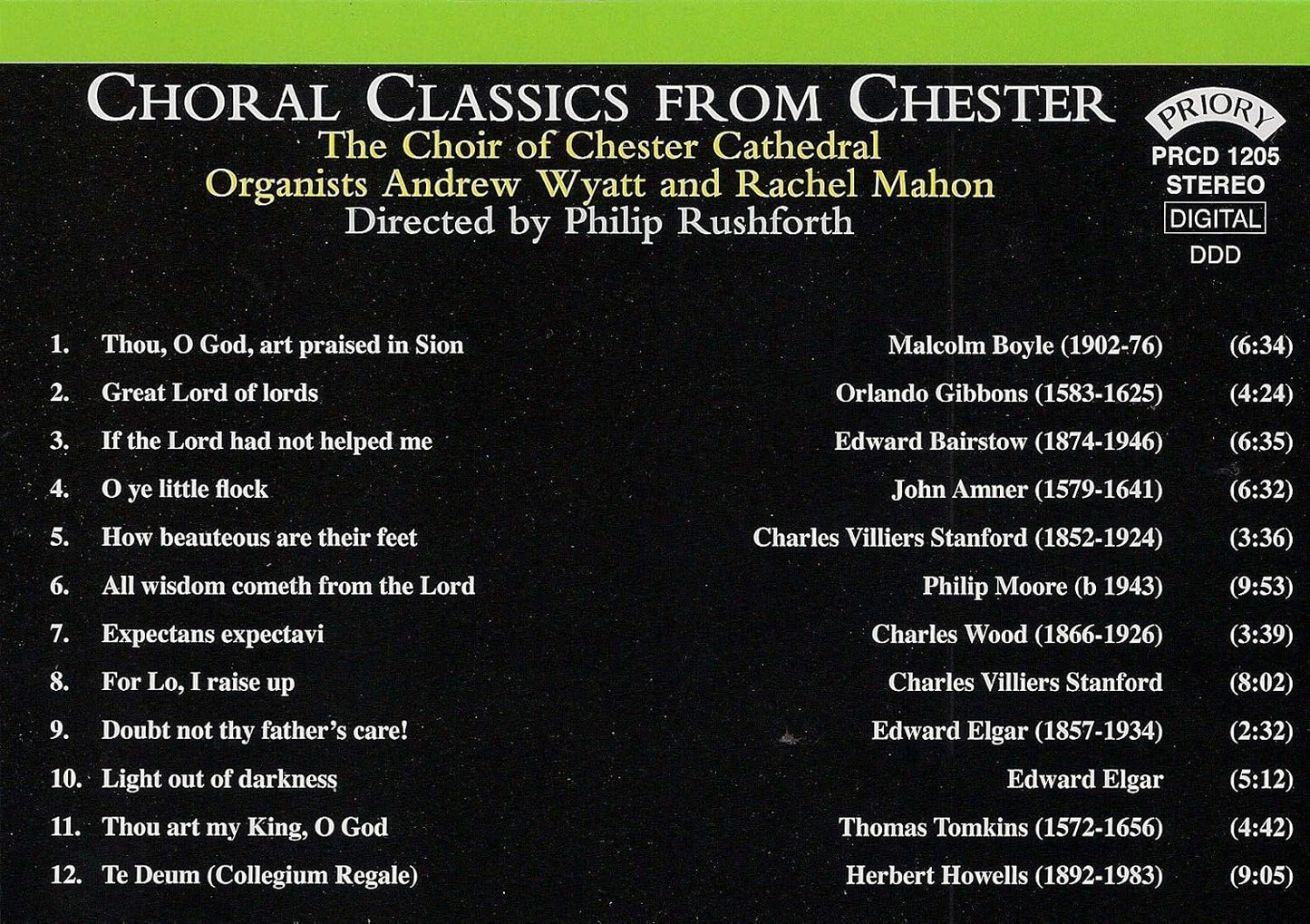 'Choral Classics from Chester' CD