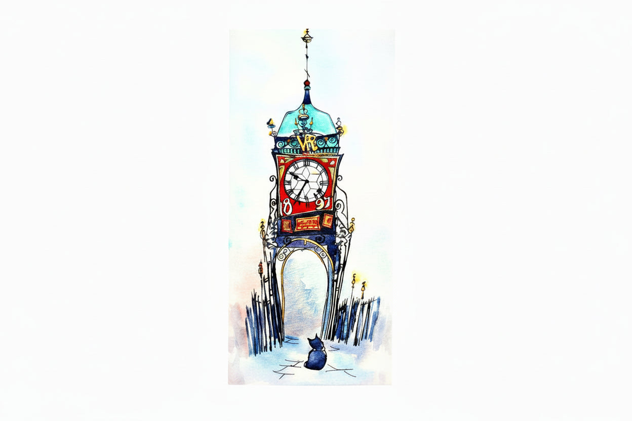 Chester Eastgate Clock Greetings Card