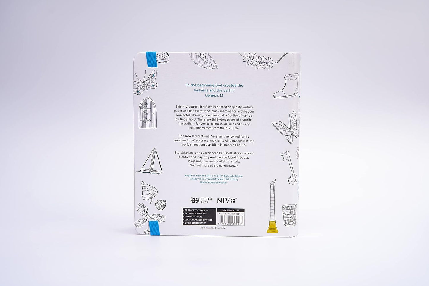 NIV Holy Bible - Journalling Bible for Colouring In