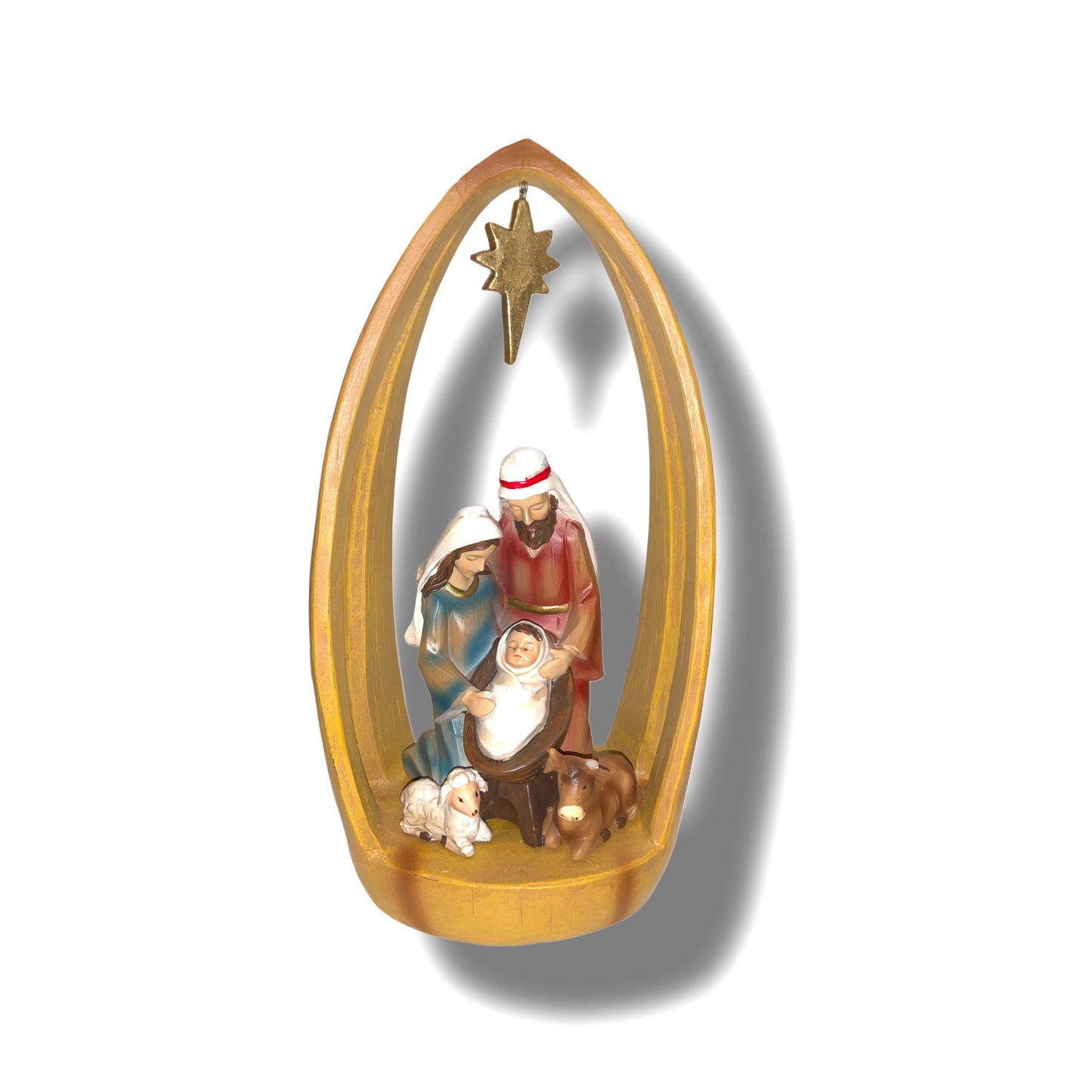 13" Resin Nativity with Arch-Star