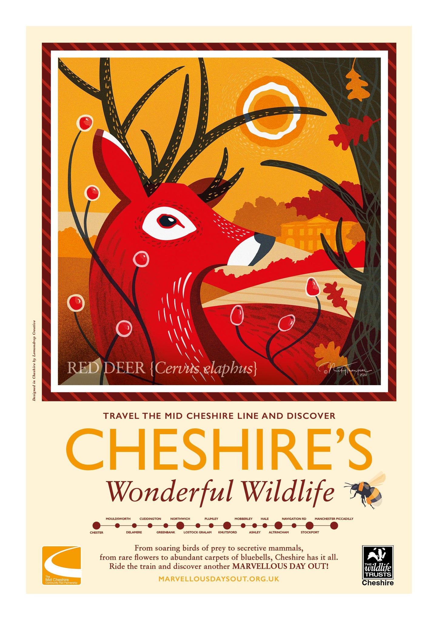 Red Deer Poster