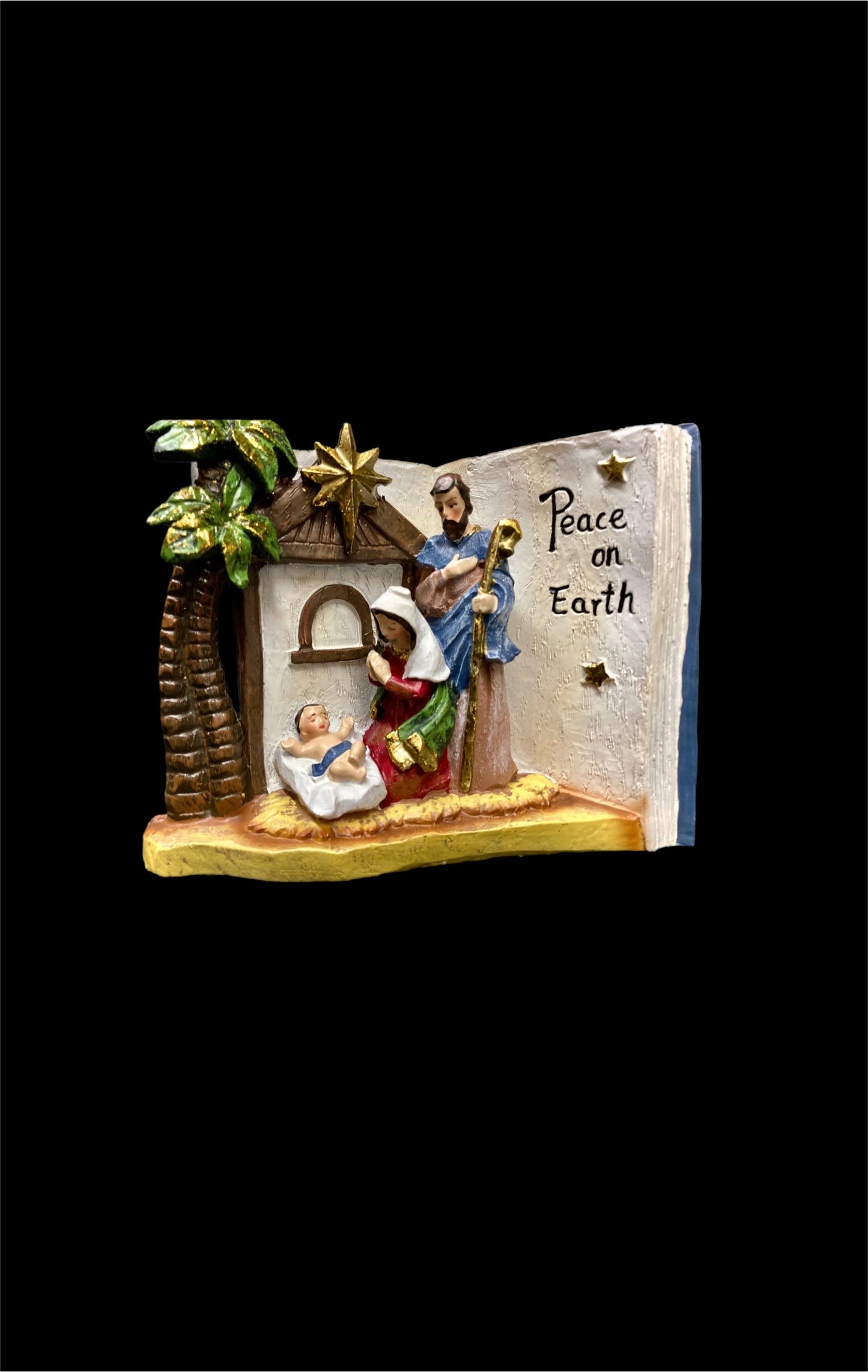 Resin Holy Family Nativity Book