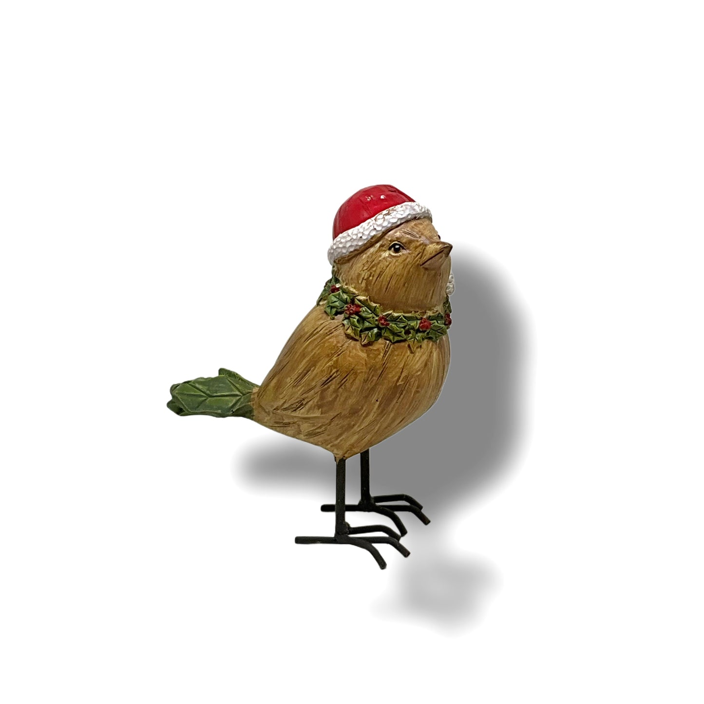 Christmas Bird in Santa Hat