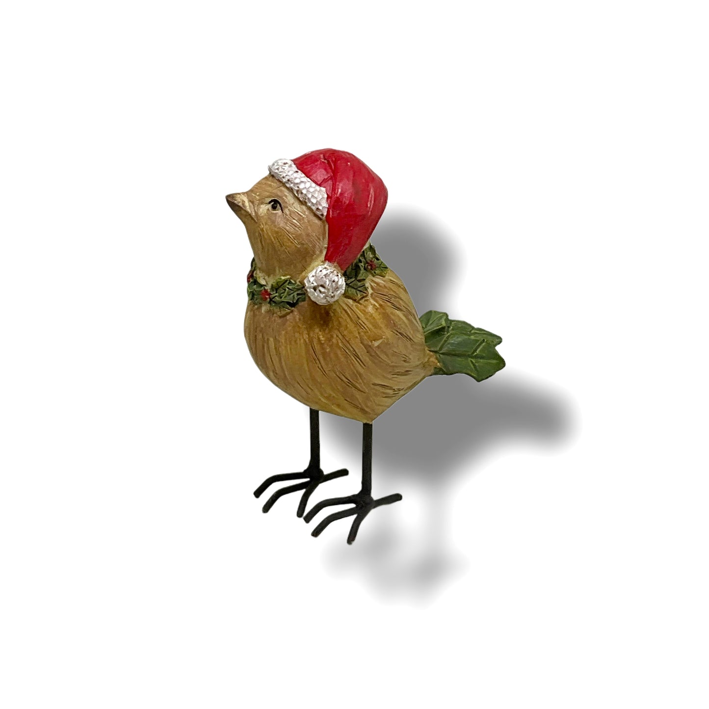 Christmas Bird in Santa Hat