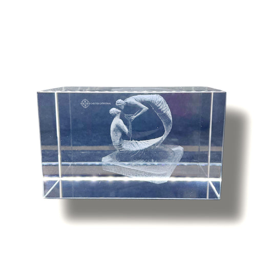 Engraved Glass Paperweight - Water of Life