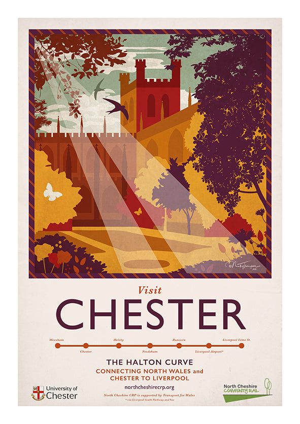 Chester - Halton Curve A3 Poster