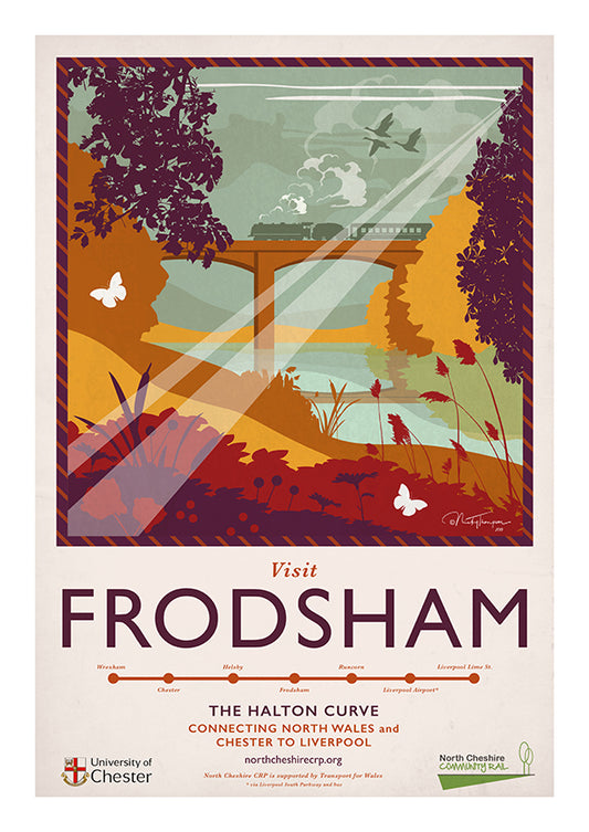 Frodsham - Halton Curve A2 Poster