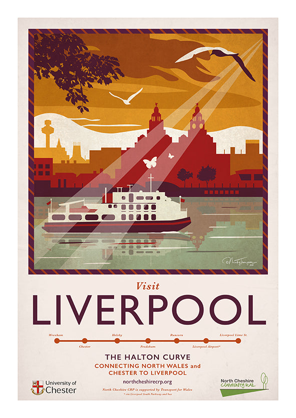Liverpool - Halton Curve A3 Poster