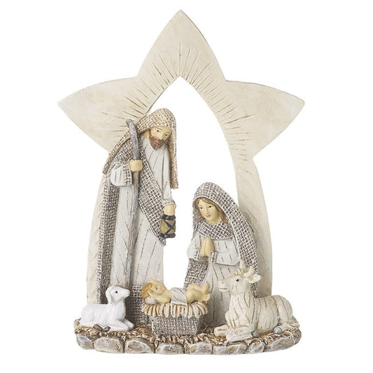 Nativity Scene with Star Stable