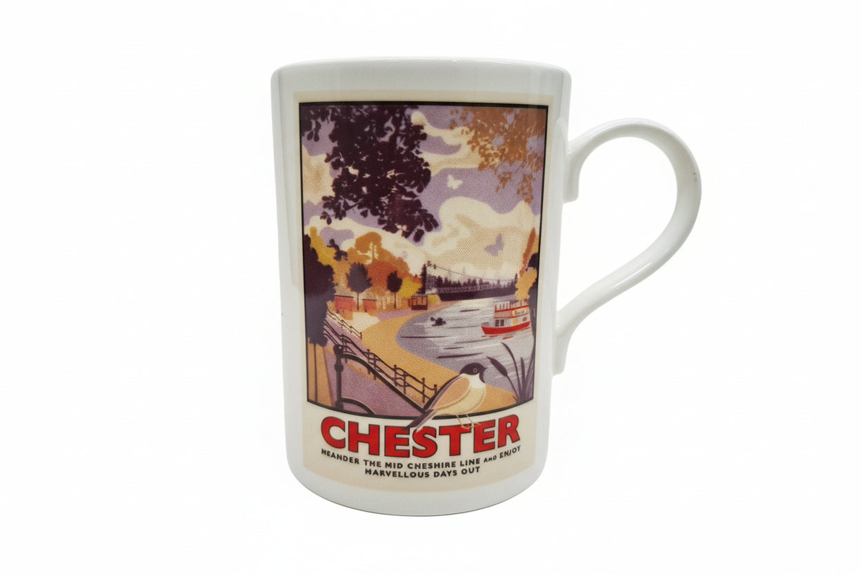 Mid-Cheshire Line Fine Bone China Mug