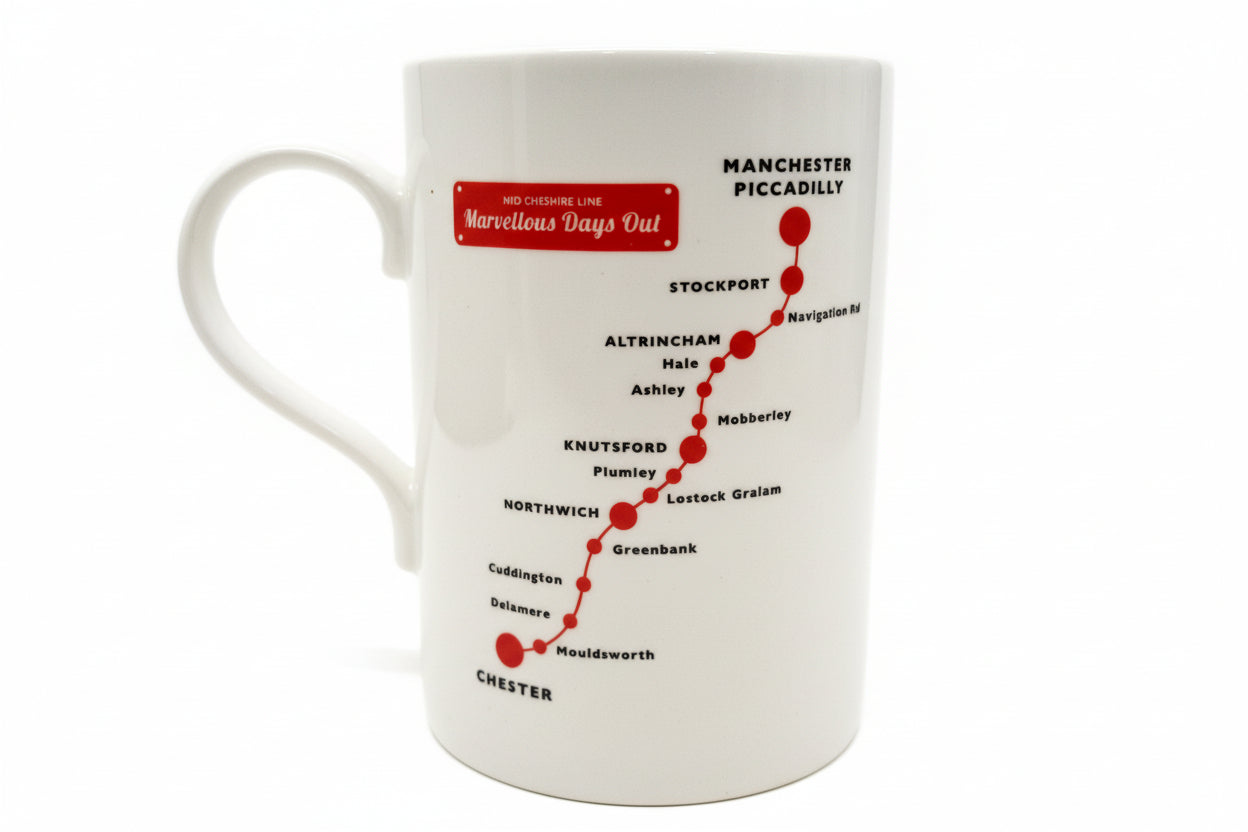 Mid-Cheshire Line Fine Bone China Mug