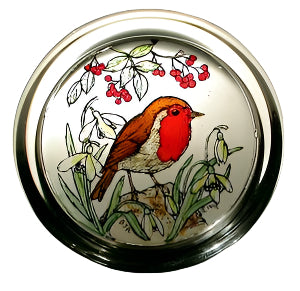 Robin and Snowdrops Paperweight