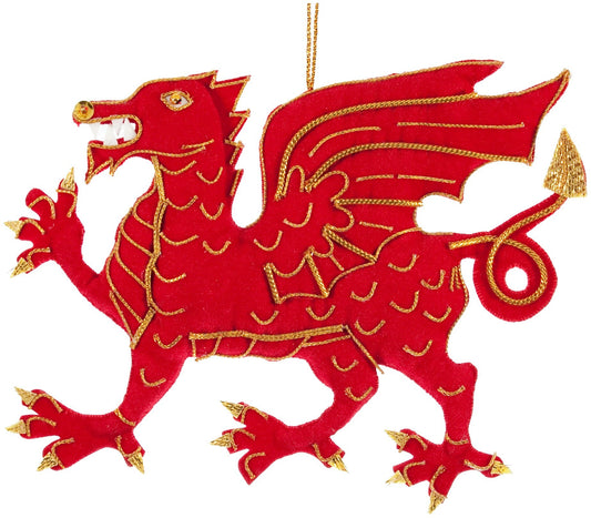 Welsh Dragon Hanging Decoration
