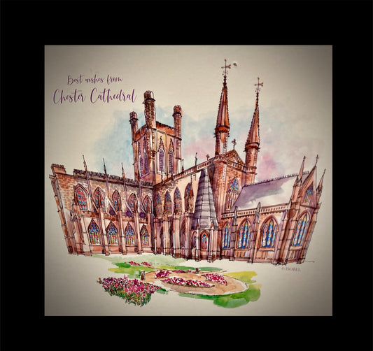 Chester Cathedral Greetings Card Pack of 10