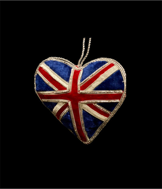 Hanging Decoration - Union Jack Heart